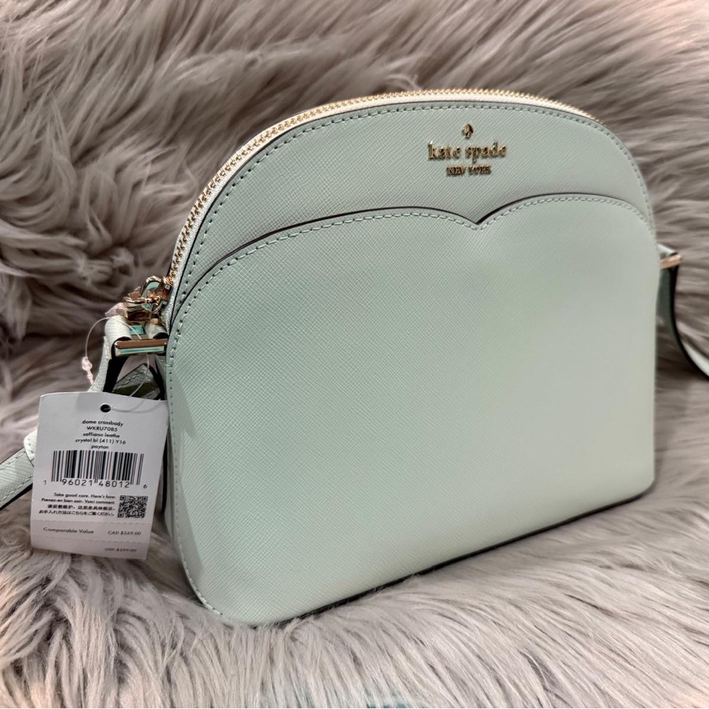 Kate Spade Peyton Dome Crossbody Purse, NWT. Mint/light green